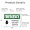 Signmission Electrical Propane Shutoff Switch With Symbol Emergency Sign, Aluminum, 18in W x 12in L, 2PK OS-2PACK-EM-A-1218-L-10291 - alternate 6
